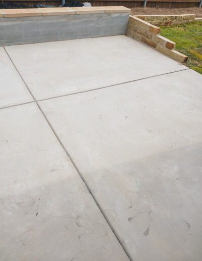 patio concrete design sachse tx
