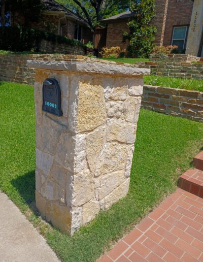 stone mailbox repair build in murphy tx
